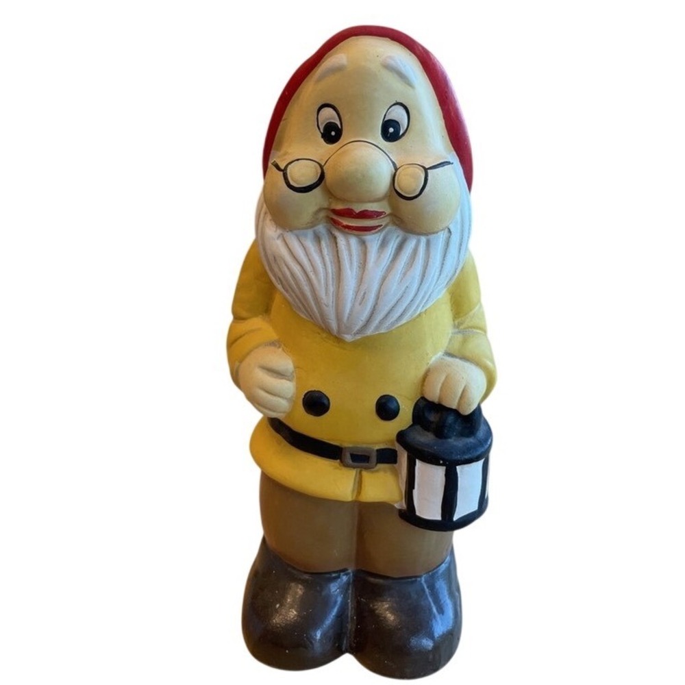 VINTAGE Disney Snow White‎ Dwarf DOC Garden Gnome Figurine 11"